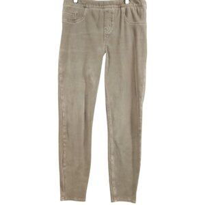 Spanx SZ L Gray Wash Pull On Stretch Slimming Jeans Denim Laggings Comfort